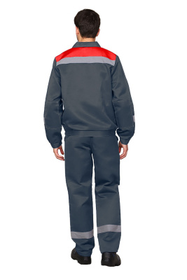 Костюм «Легион» 215.1.10 серо-красный